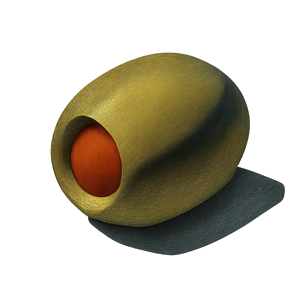 Pimento-stuffed olive